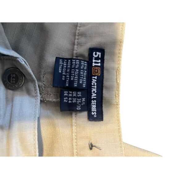 5.11 Tactical Mens Tan Double Knee Cargo Pants Size 36 - Picture 7 of 13